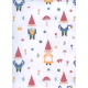 Gift Wrap Gnomes & Mushrooms  24"x72"